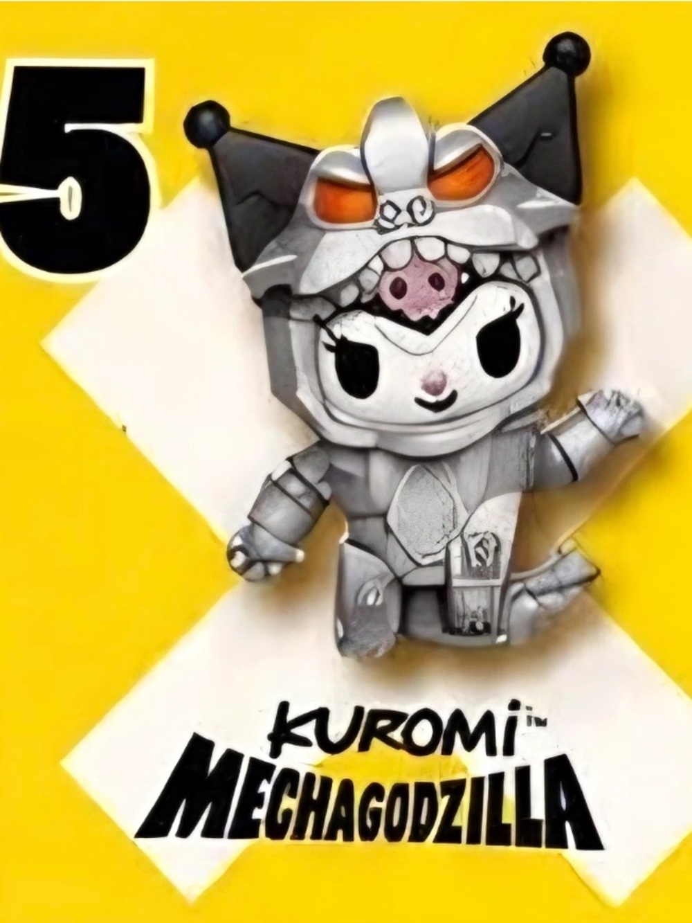 2026 McDonald’s Cute Meets Kaiju Happy Meal Toy#05- Kuromi/Mechagodzilla